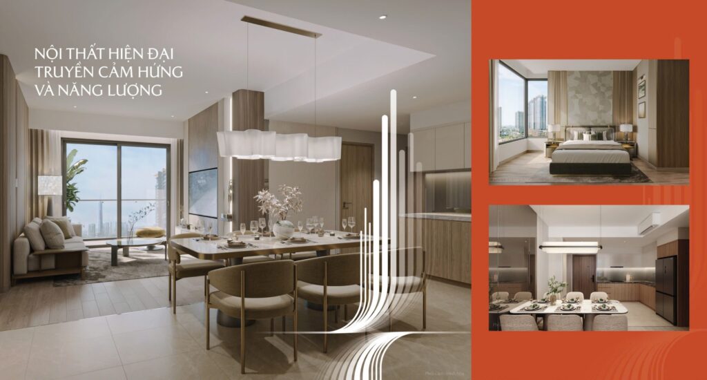Nội thất hiện đại truyền cảm hứng và năng lượng masteri park place